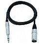 Omnitronic Cable XK-09 XLR-male/ 6,3 plug stere 0,9m