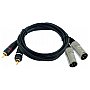 Omnitronic Cable XC2-30<2xXLR male/2xRCA 3m