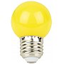 Showgear Żarówka LED G45 E27 1 W - Żółta - Bez Ściemniania