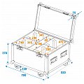 ROADINGER Flightcase na 4x TMH-X4 5/5