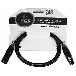 IHOS IC-XLRB-1 kabel XLR męski na XLR żeński 1m 1/3