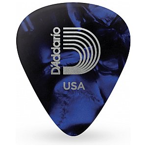 D'Addario Blue Pearl Kostki do gitary, celuloid, 10 szt., Light 0.50 mm 1/2