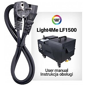 LIGHT4ME LF1500 ultradźwiękowa wytwornica ciężkiego dymu + pilot 1/9