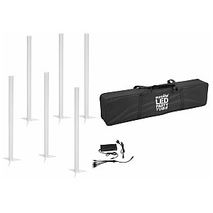 EUROLITE Set 6x AKKU LED Party Tube IR + ładowarka + torba 1/4